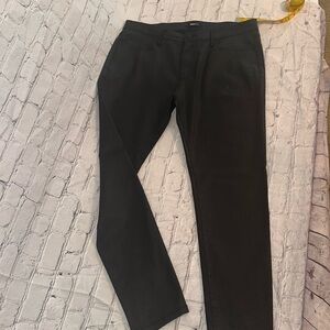 Nova men black pants have a sheen to them. Size 36W 32L you can dress up or down